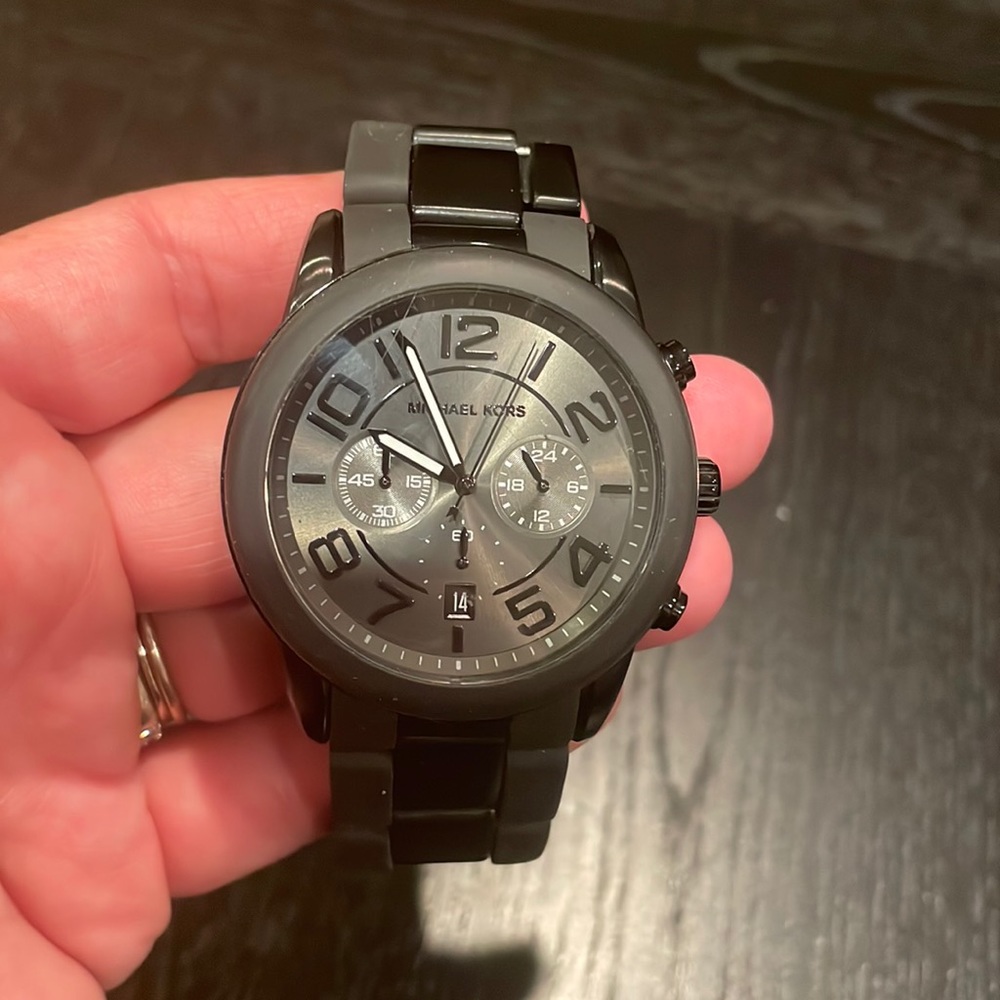Michael Kors Mercer Black Dial Chronograph Men's Watch MK8322